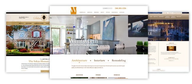 website design for home builders and architects