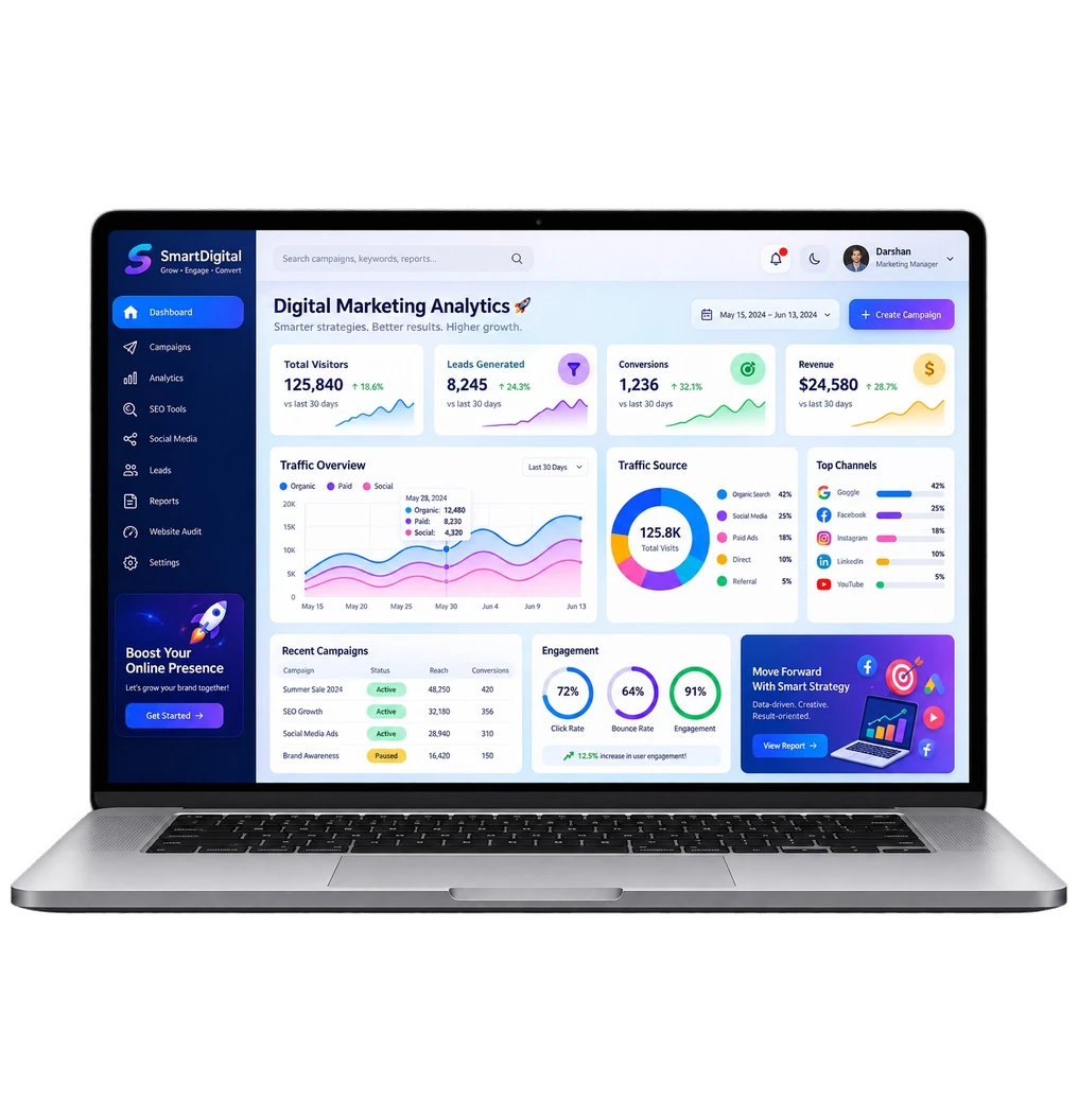 Smarthworld IT and digital services homepage banner